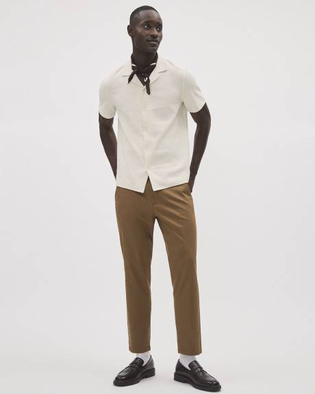 Slim-Fit Cropped Chino Pant