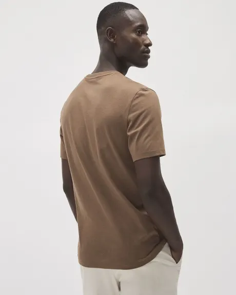 Short-Sleeve Crew-Neck Solid Tee