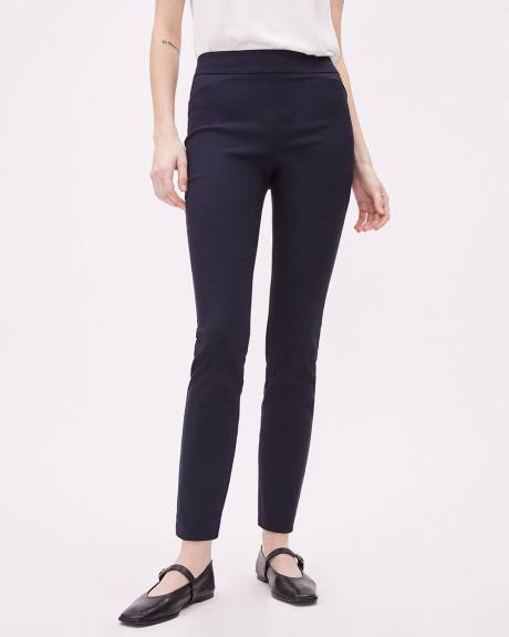 Solid High-Rise Ankle City Legging Pant