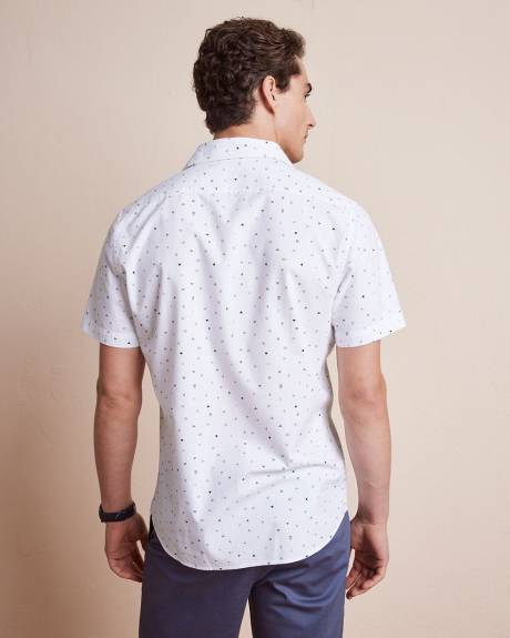 Slim-Fit Short-Sleeve Cotton Shirt