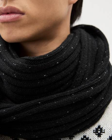 Foulard Noir Moucheté