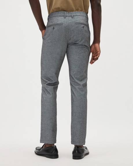 Pantalon en Sergé Brossé à Coupe Étroite