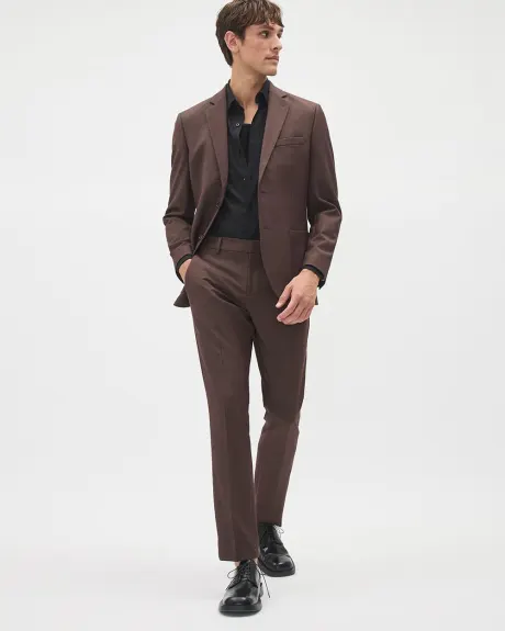 Slim-Fit Knit-Like Suit Pant