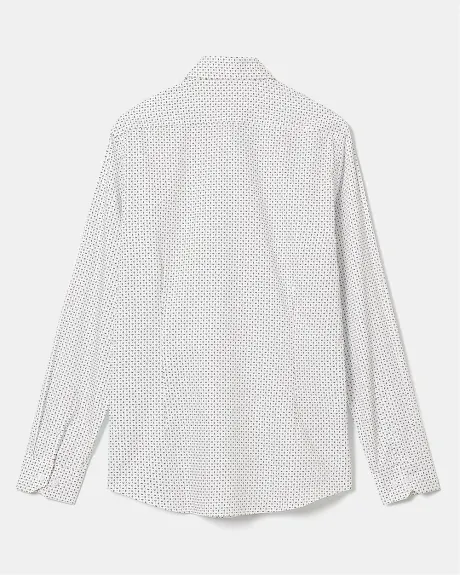 Slim-Fit Dotted Dress Shirt