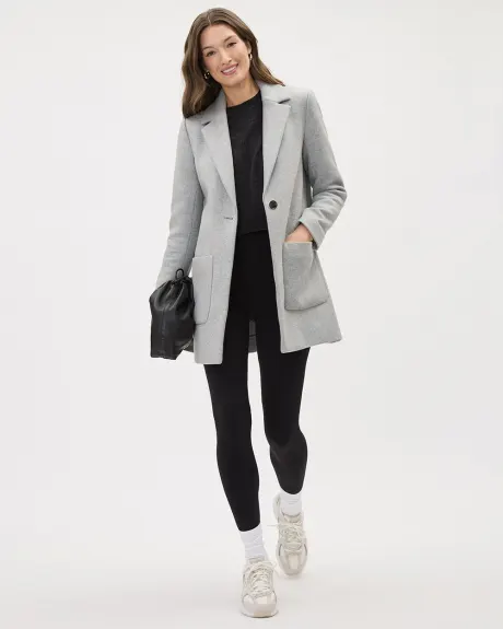 One-Button Wool Jacket