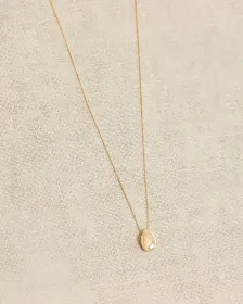 Long Necklace with Metal Pendant