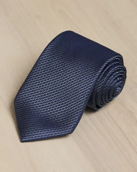 Cravate Régulière à Micro Motif Géométrique