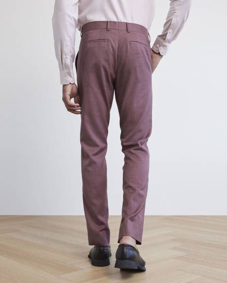 Pantalon de Complet Framboise à Coupe Étroite