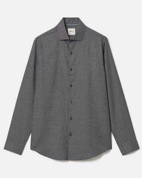 Tailored-Fit Dobby Dress Shirt