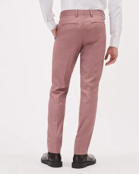 Pantalon de Complet Rosé à Coupe Étroite