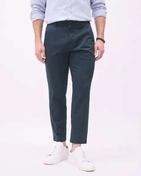 Pantalon Chino Court à Coupe Étroite