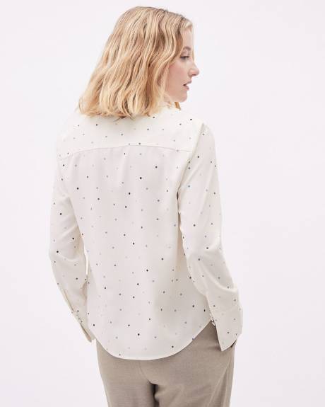 Blouse Boutonnée à Manches Longues