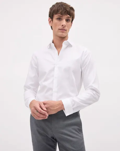 Twill Easy-care Dress Shirt with French Cuff