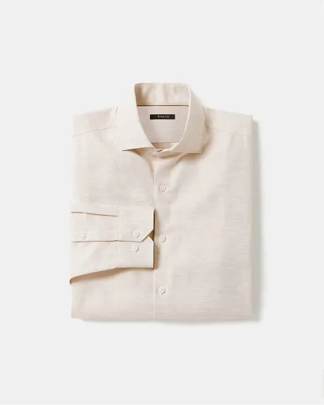 Tailored-Fit Linen Dress Shirt