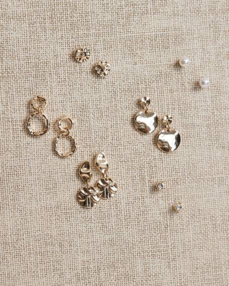 Stud Earrings - 6 Pairs