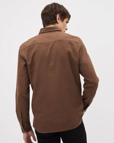 Slim-Fit Brushed Twill Shirt