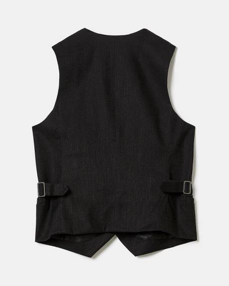 Sleeveless Linen Vest