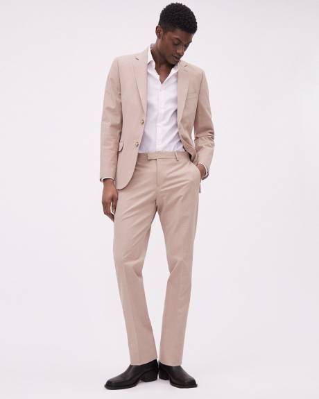 Pantalon de Complet Rosé à Coupe Étroite