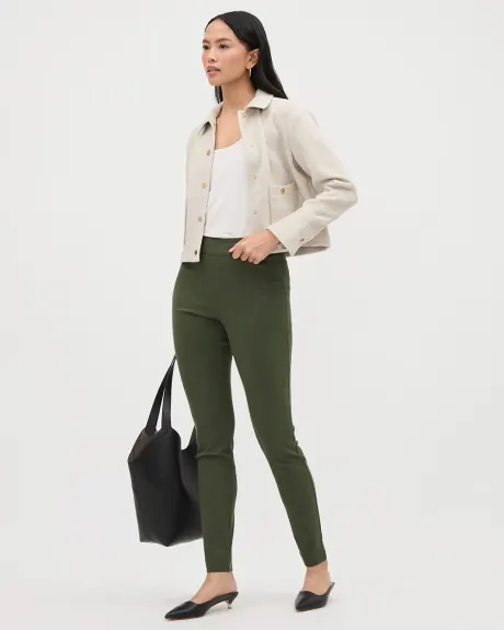 High-Rise Long Slim-Leg City Legging Pant