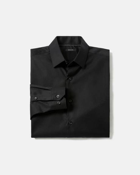 Solid Easy-care Twill Dress Shirt