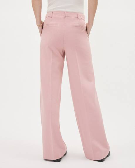 Pink Wide-Leg High-Rise Pant