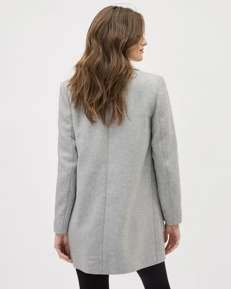 One-Button Wool Jacket