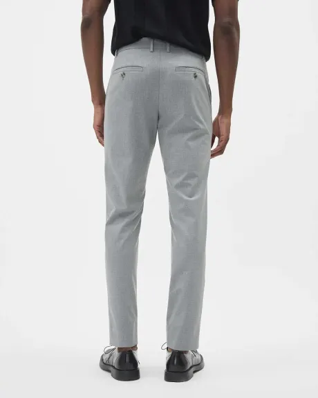 Pantalon de Ville Uni à Coupe Étroite