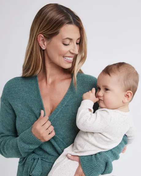 Nursing Wrap Sweater - Thyme Maternity