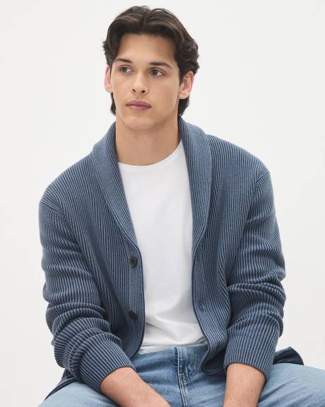 Shawl-Collar Cardigan