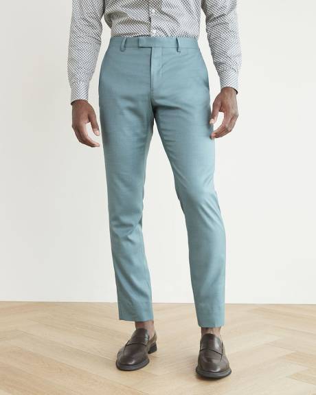 Pantalon de Complet Bleu à Coupe Étroite