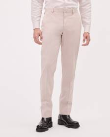 Pantalon de Complet Rose Pâle à Coupe Étroite