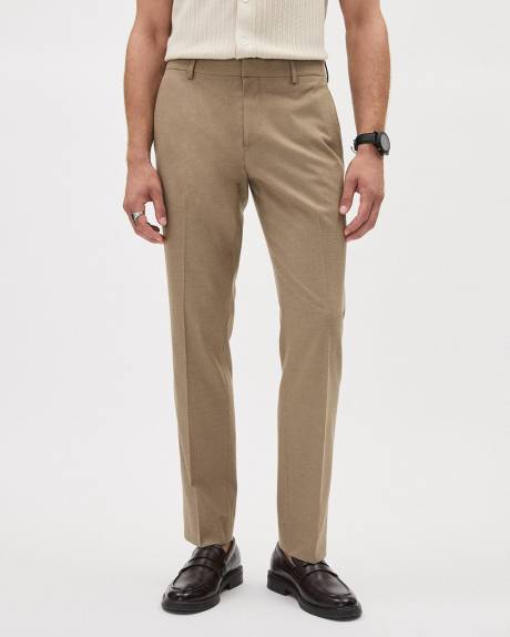 Pantalon en Sergé Brossé à Coupe Ajustée