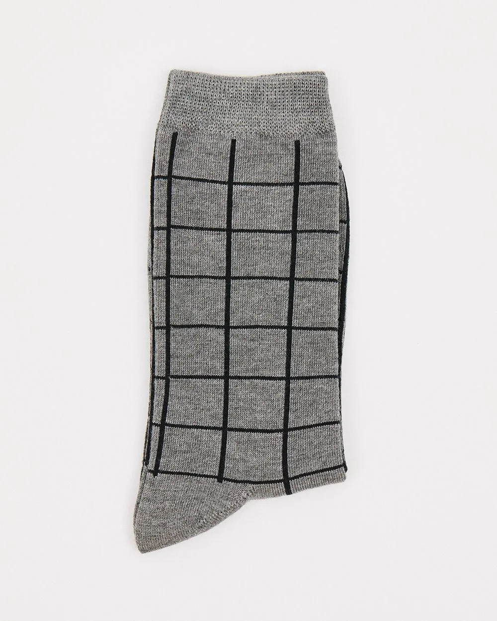 Windowpane Bamboo Crew Socks