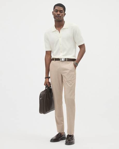 Solid Slim-Fit City Pant