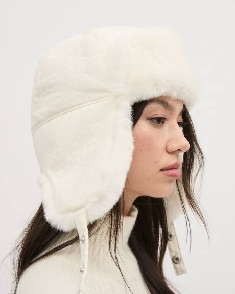 Trapper Hat with Faux Fur