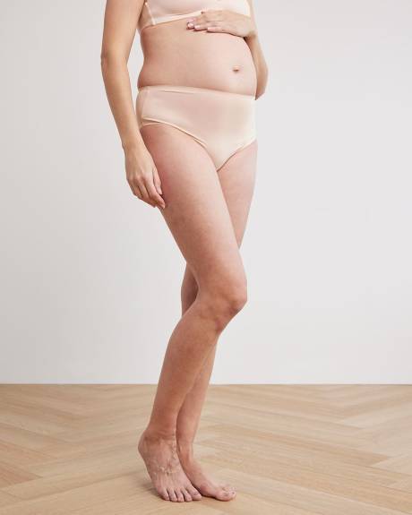 Microfiber High-Rise Brief Panty - Thyme Maternity