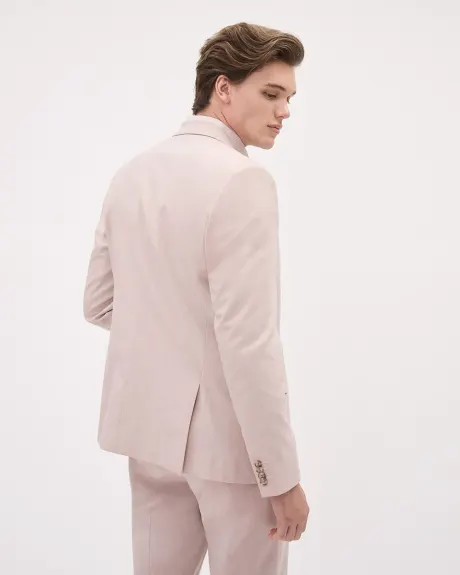 Slim-Fit Light Pink Suit Blazer