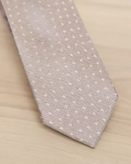 Cravate Régulière à Pois Texturés