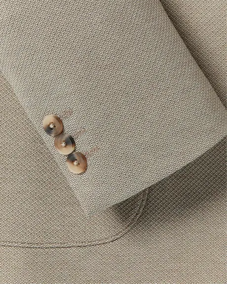 Slim-Fit Textured Knit Blazer