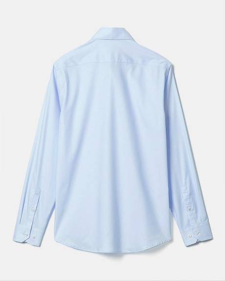 Slim-Fit Solid Sateen Dress Shirt