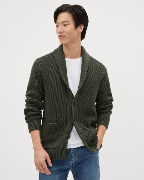 Shawl-Collar Cardigan