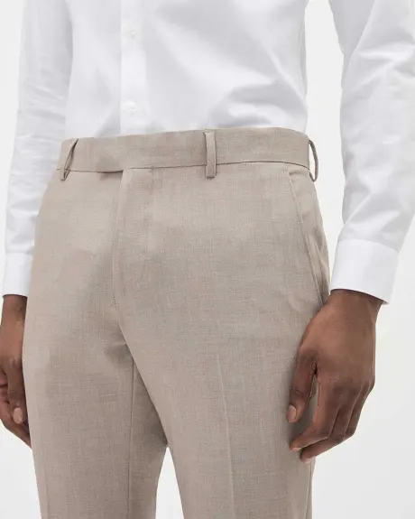 Slim-Fit Taupe Suit Pant