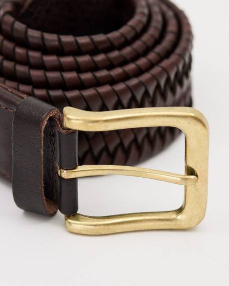 Leather Braided Belt