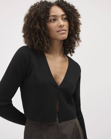 Long-Sleeve V-Neck Bolero