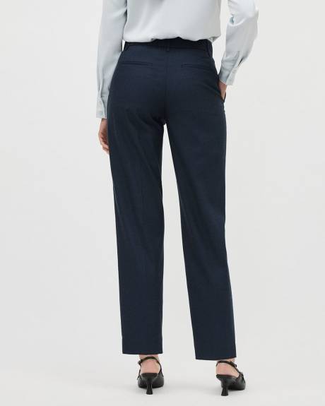 Indigo Tapered-Leg Mid-Rise Flannel Pant