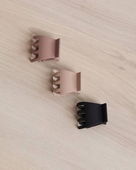 Small Matte Hair Grippers - Set of 3