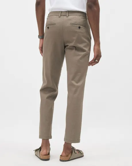 Pantalon Chino Court à Coupe Étroite