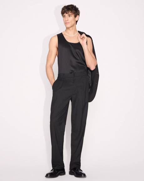 Camisole Satinée à Col Dégagé