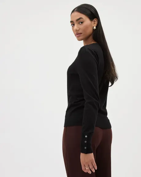 Long-Sleeve Crew-Neck Sweater