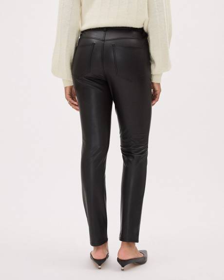 High-Rise Faux Leather Skinny Pant